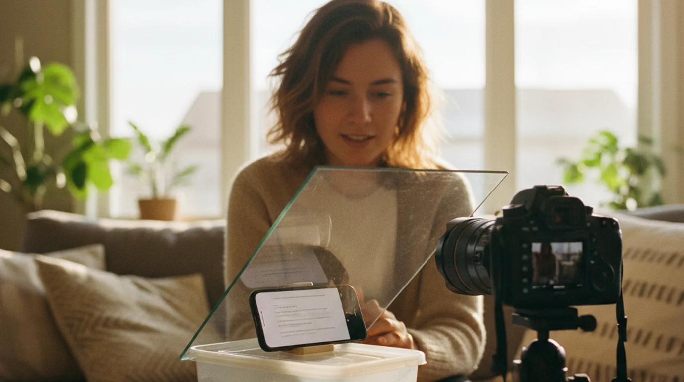 Cover for Home Teleprompter Setup Guide