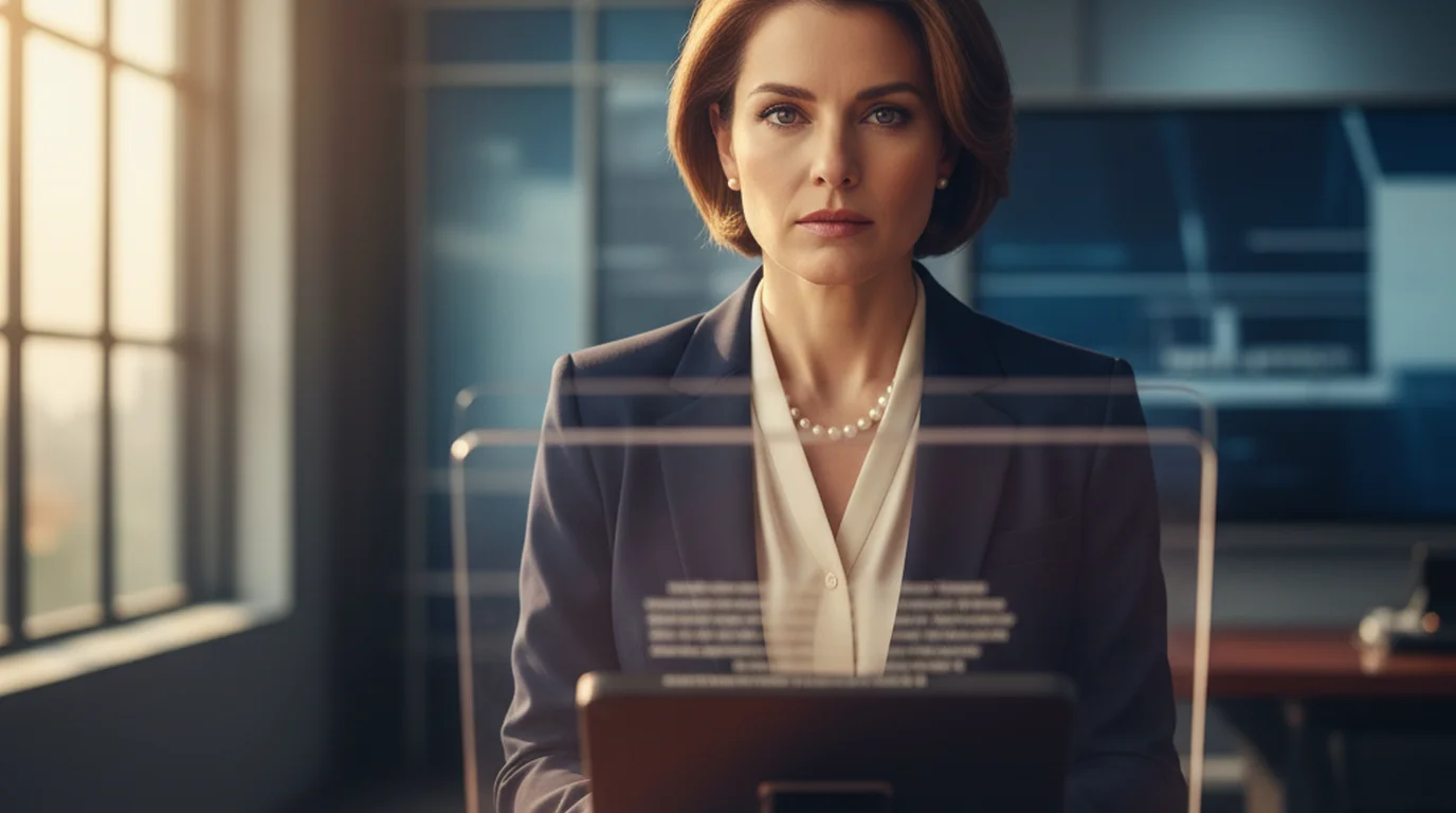 Cover for News Teleprompter — How TV Anchors Read Scripts on Camera