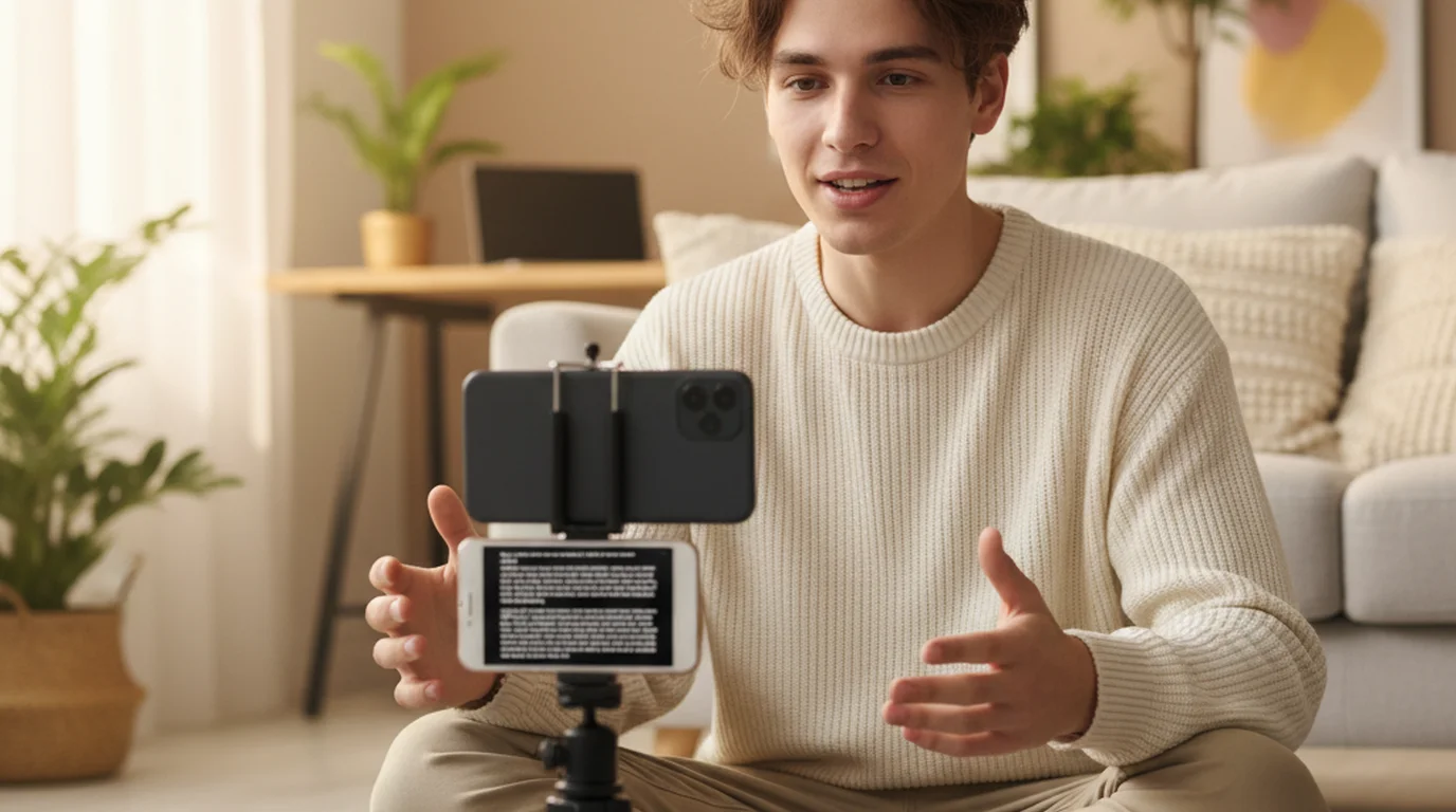 TikTok Built-In Teleprompter vs Teleprompter App